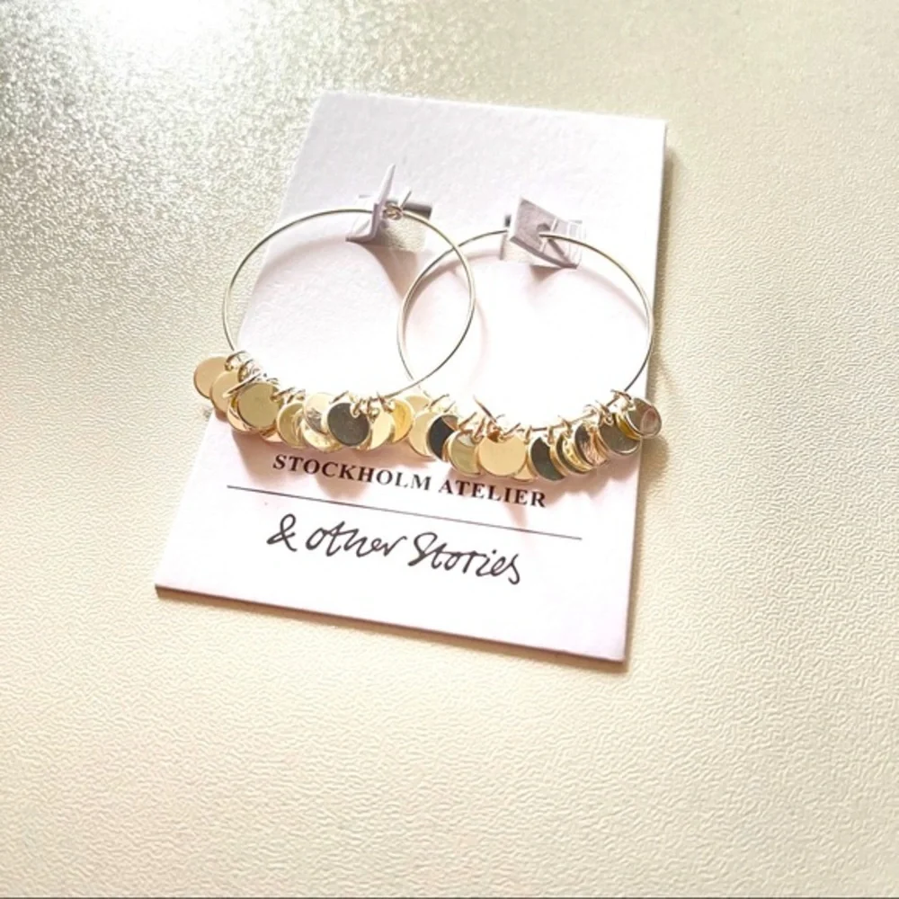 & Other Stories Mini Hoop Coin Earrings